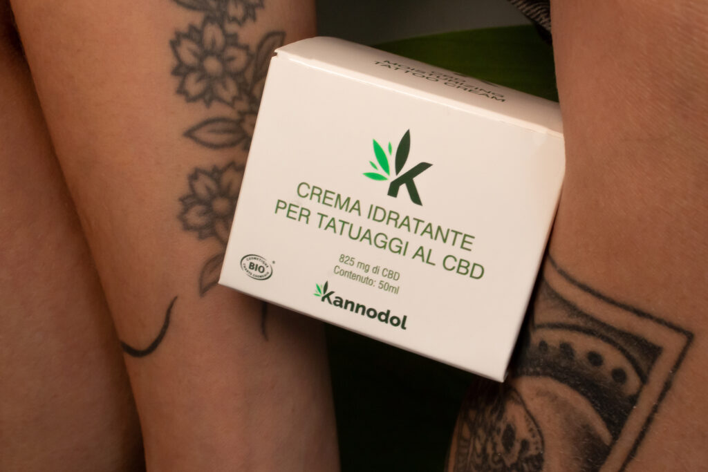 crema hidratante de Kannodol para tatuajes